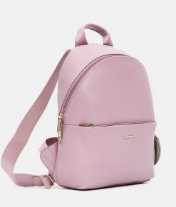 Online Mandarina Duck MELLOW LEATHER Medium Backpack LilacRose