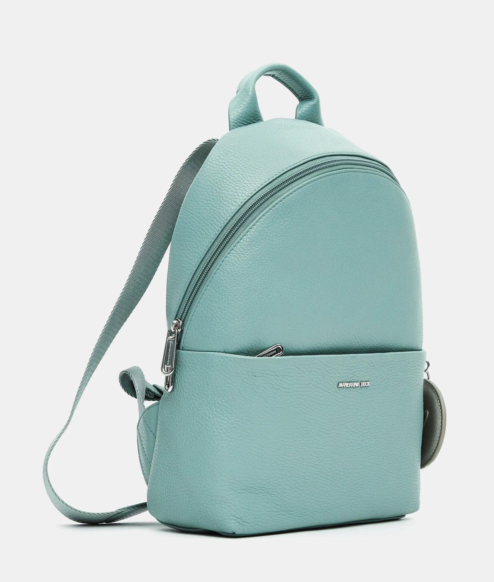 Sale Mandarina Duck MELLOW LEATHER Medium Backpack IcebergGreen