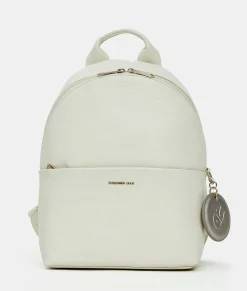 Outlet Mandarina Duck MELLOW LEATHER Medium Backpack Almond