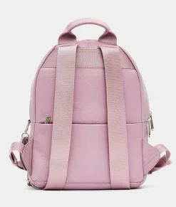 Online Mandarina Duck MELLOW LEATHER Medium Backpack LilacRose
