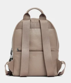 Hot Mandarina Duck MELLOW LEATHER Medium Backpack WarmTaupe