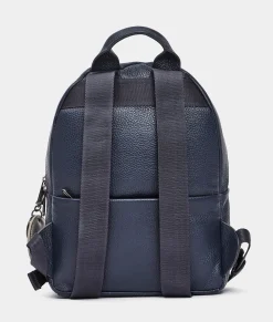 Discount Mandarina Duck MELLOW LEATHER Medium Backpack DressBlue