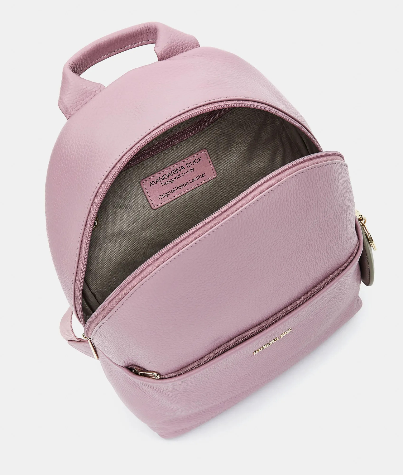 Online Mandarina Duck MELLOW LEATHER Medium Backpack LilacRose