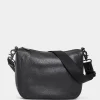 Outlet Mandarina Duck MELLOW LEATHER Medium Crossbody Bag Nero