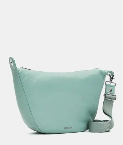 Hot Mandarina Duck MELLOW LEATHER Medium Hobo IcebergGreen