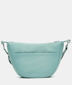 Hot Mandarina Duck MELLOW LEATHER Medium Hobo IcebergGreen