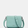 Best Mandarina Duck MELLOW LEATHER Mellow Leather Shoulder Bag IcebergGreen