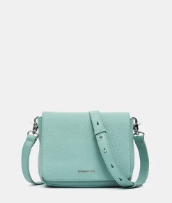 Best Mandarina Duck MELLOW LEATHER Mellow Leather Shoulder Bag IcebergGreen