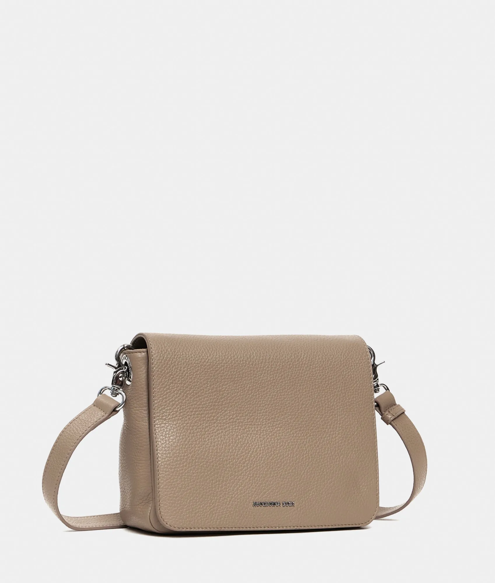 Fashion Mandarina Duck MELLOW LEATHER Mellow Leather Shoulder Bag WarmTaupe