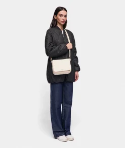Best Mandarina Duck MELLOW LEATHER Mellow Leather Shoulder Bag Almond