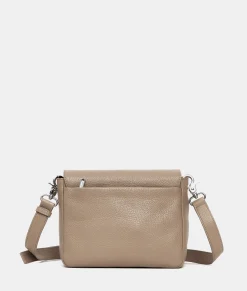 Fashion Mandarina Duck MELLOW LEATHER Mellow Leather Shoulder Bag WarmTaupe