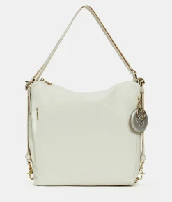 Outlet Mandarina Duck MELLOW LEATHER Shoulder Bag Almond