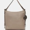Discount Mandarina Duck MELLOW LEATHER Shoulder Bag WarmTaupe