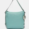 New Mandarina Duck MELLOW LEATHER Shoulder Bag IcebergGreen