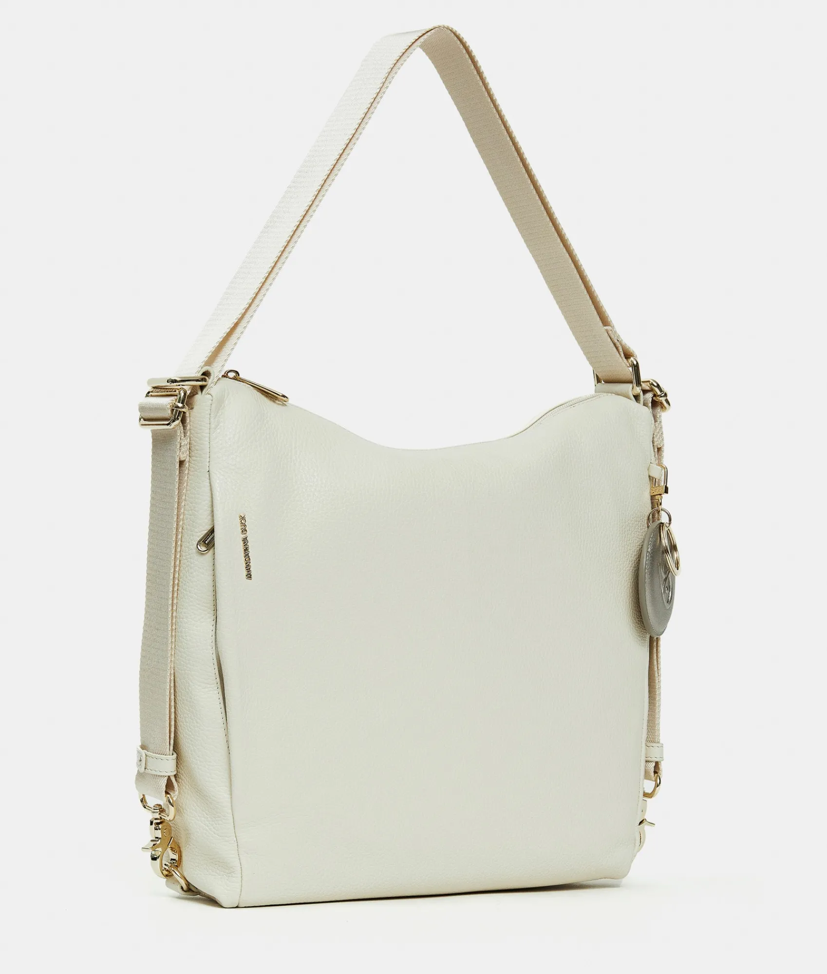Outlet Mandarina Duck MELLOW LEATHER Shoulder Bag Almond