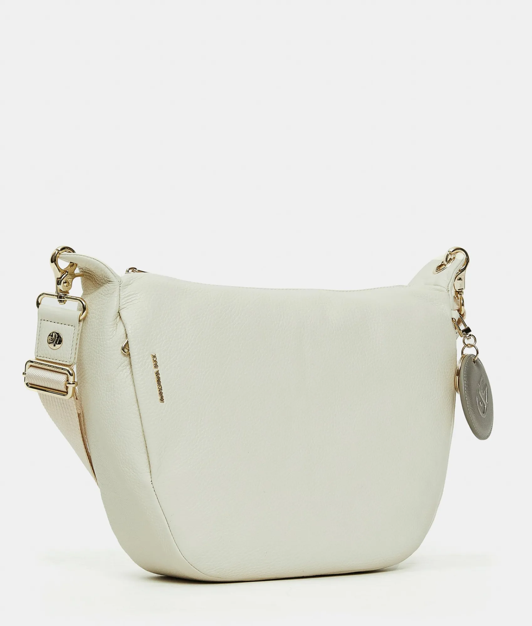 Hot Mandarina Duck MELLOW LEATHER Shoulder Bag Almond