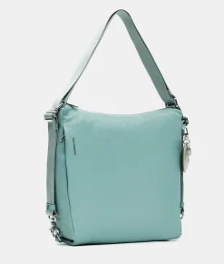 New Mandarina Duck MELLOW LEATHER Shoulder Bag IcebergGreen
