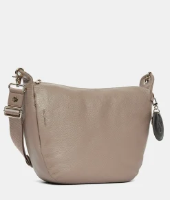 Discount Mandarina Duck MELLOW LEATHER Shoulder Bag WarmTaupe