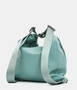 New Mandarina Duck MELLOW LEATHER Shoulder Bag IcebergGreen