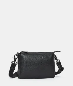 Fashion Mandarina Duck MELLOW LEATHER Small Crossbody Bag Nero