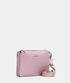 Best Mandarina Duck MELLOW LEATHER Small Crossbody Bag LilacRose