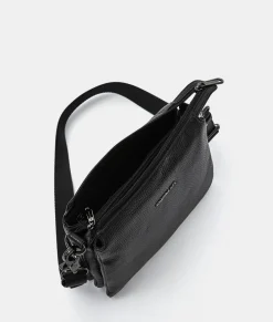 Fashion Mandarina Duck MELLOW LEATHER Small Crossbody Bag Nero