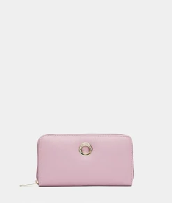Fashion Mandarina Duck MELLOW LEATHER Wallet LilacRose