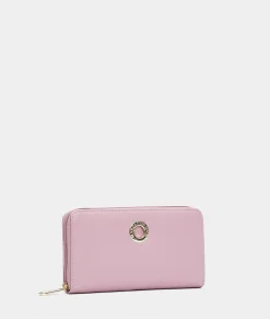 Fashion Mandarina Duck MELLOW LEATHER Wallet LilacRose