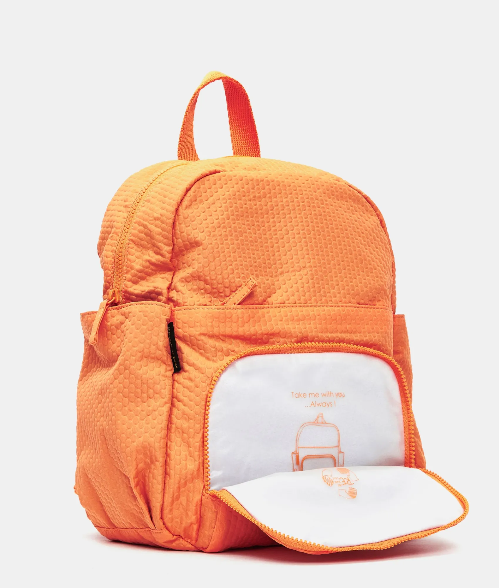 Best Mandarina Duck REVIVAL 2.0 Foldable Backpack Tangerine
