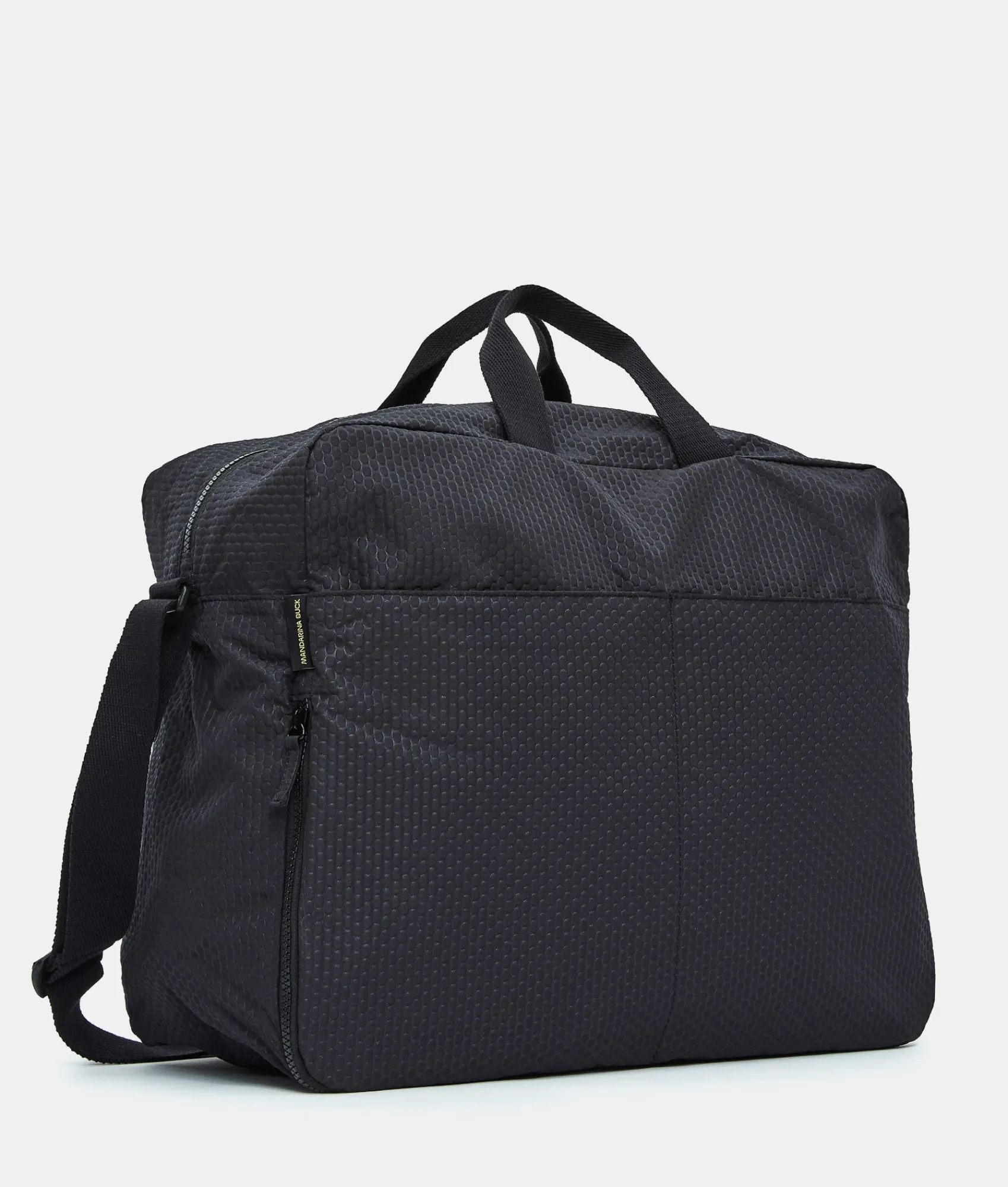 New Mandarina Duck REVIVAL 2.0 Foldable Boxy Duffle Black