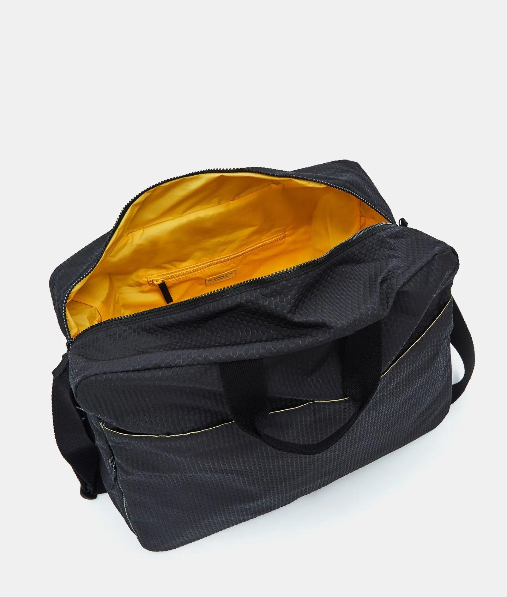 New Mandarina Duck REVIVAL 2.0 Foldable Boxy Duffle Black