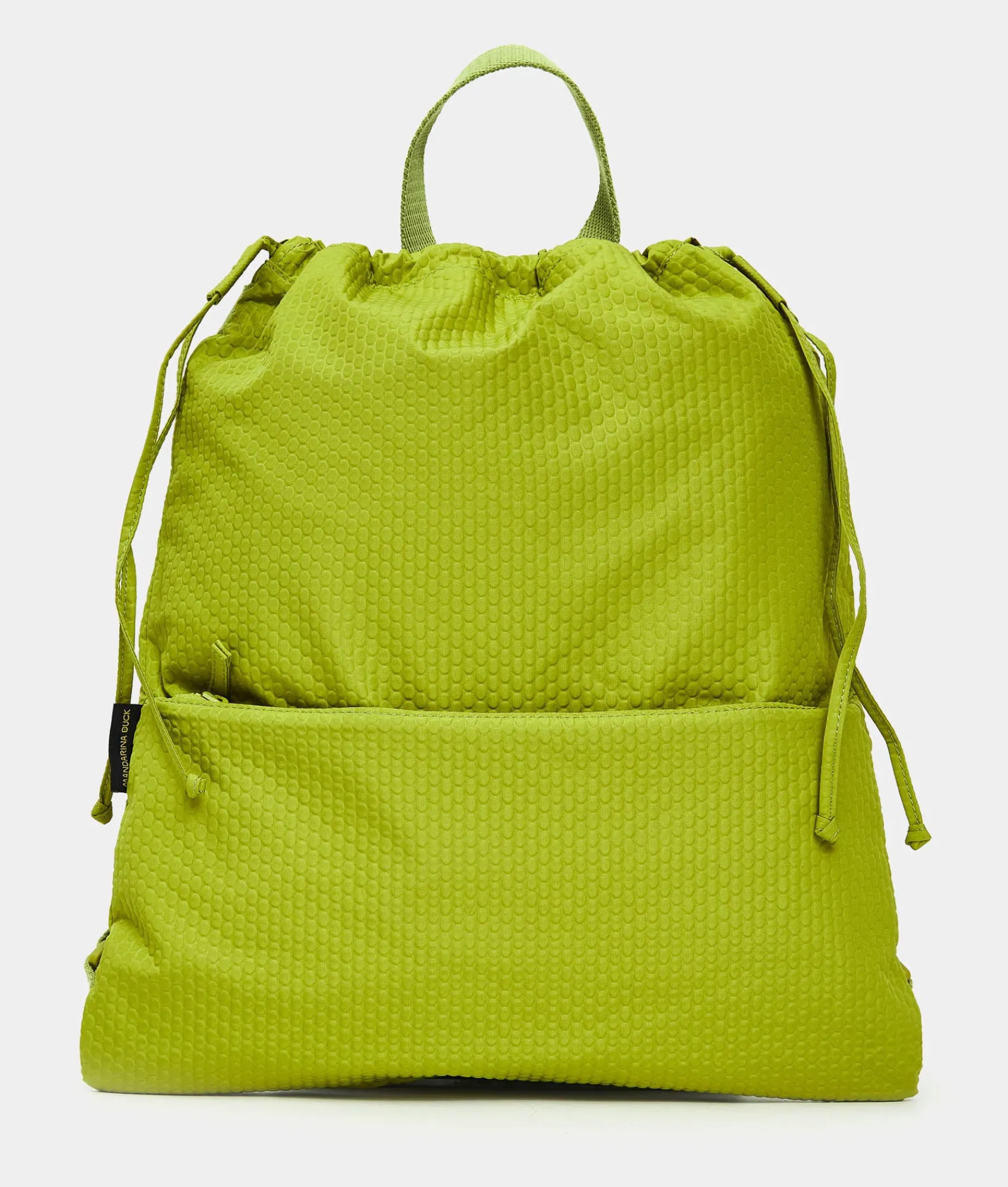 Outlet Mandarina Duck REVIVAL 2.0 Foldable Drawstring Backpack MapoGreen