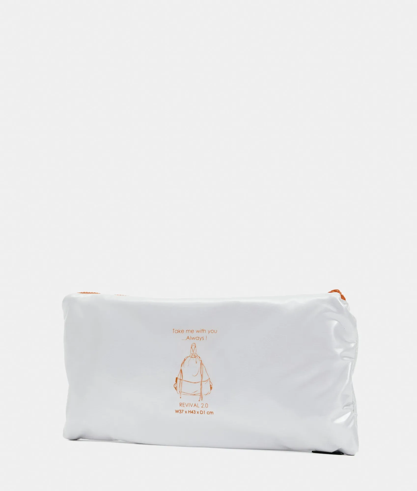 Online Mandarina Duck REVIVAL 2.0 Foldable Drawstring Backpack Tangerine