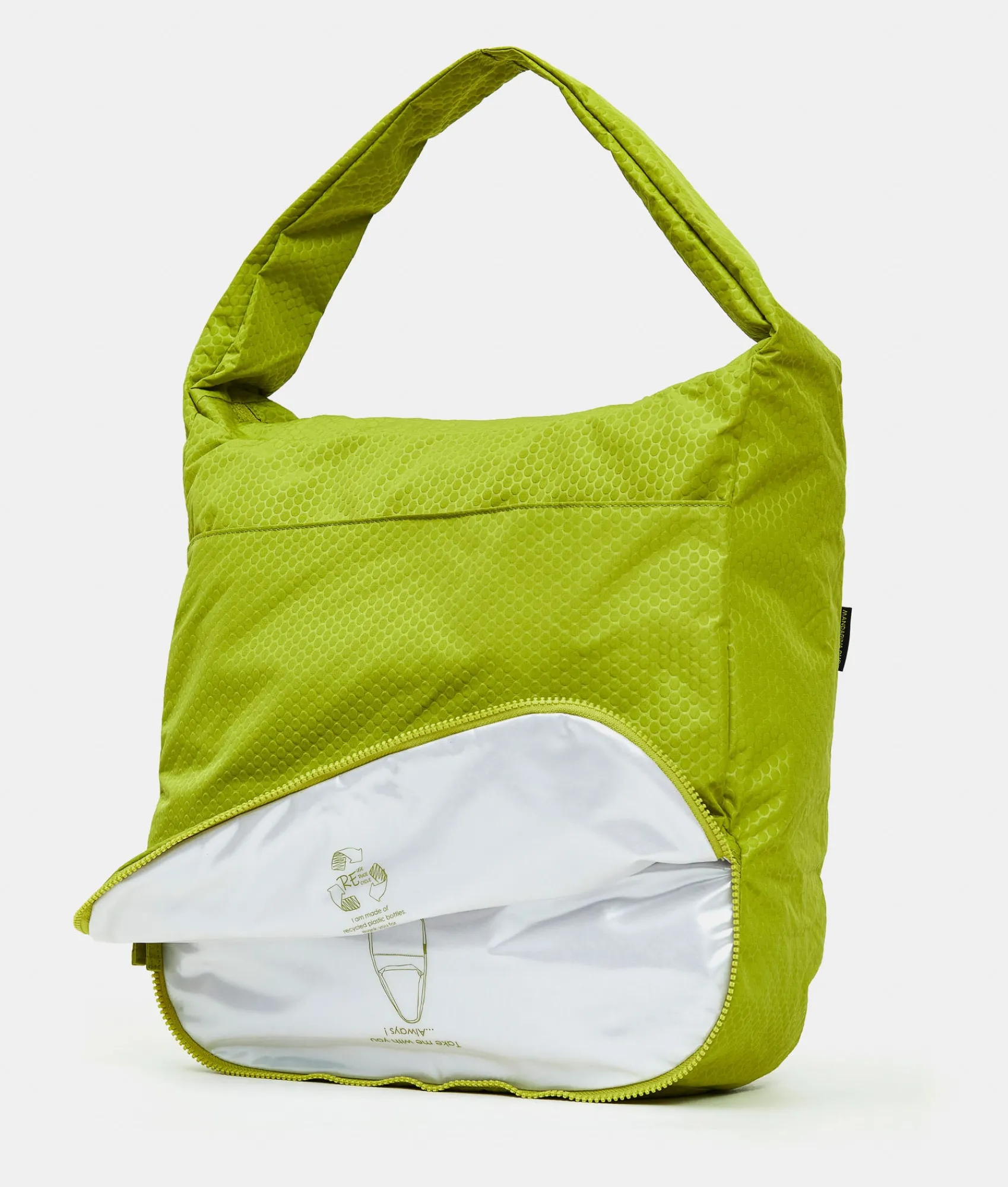Clearance Mandarina Duck REVIVAL 2.0 Foldable Large Shoulder Bag MapoGreen