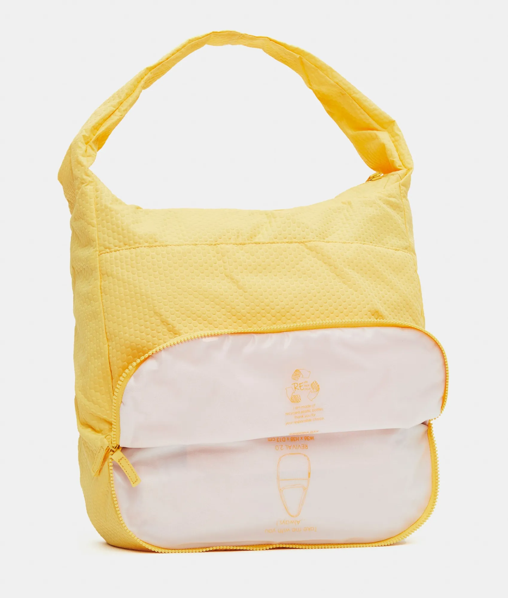 Fashion Mandarina Duck REVIVAL 2.0 Foldable Large Shoulder Bag Sun