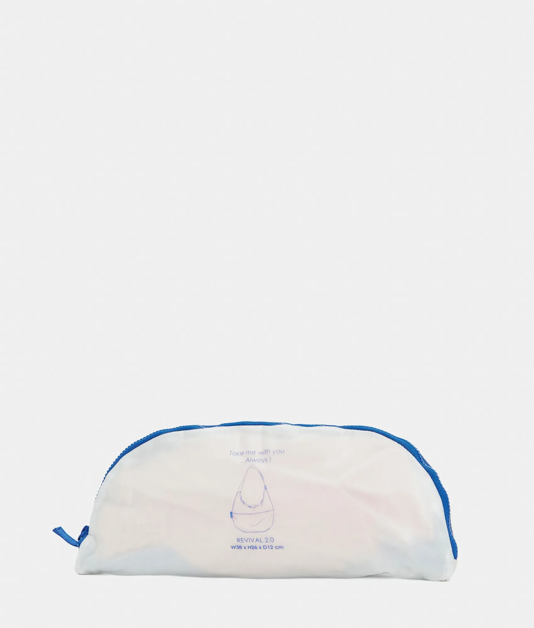 Discount Mandarina Duck REVIVAL 2.0 Foldable Medium Shoulder Bag ElectricBlue