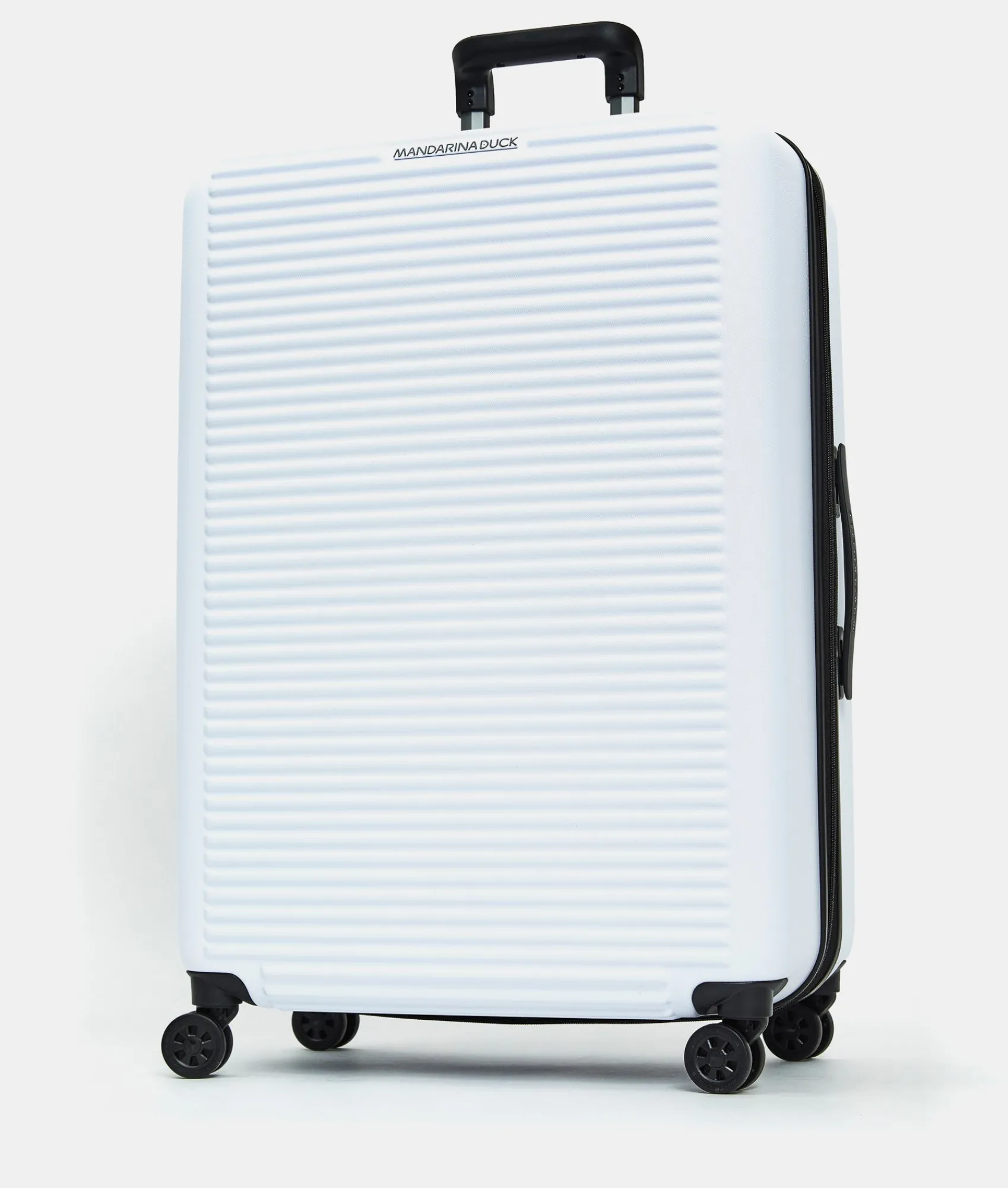 Outlet Mandarina Duck TANK Large Expandable Trolley | cm 51X75X31 OpticalWhite