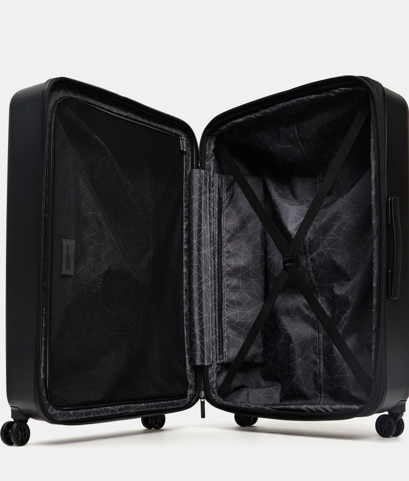 Hot Mandarina Duck TANK Large Expandable Trolley | cm 51X75X31 Black
