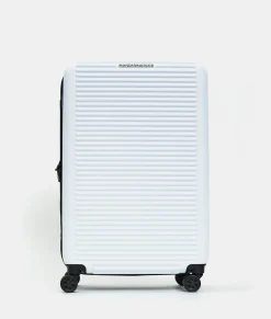 Hot Mandarina Duck TANK Medium Expandable Trolley | cm 45X69X27 OpticalWhite