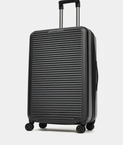 Fashion Mandarina Duck TANK Medium Expandable Trolley | cm 45X69X27 Black