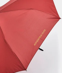 Clearance Mandarina Duck UMBRELLA Automatic Umbrella FlameScarlett