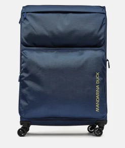 Outlet Mandarina Duck ZEPHYR Extra-Large Soft Expandable Trolley (4 Wheels) | cm 83 X 53 X 32/35.5 DressBlue