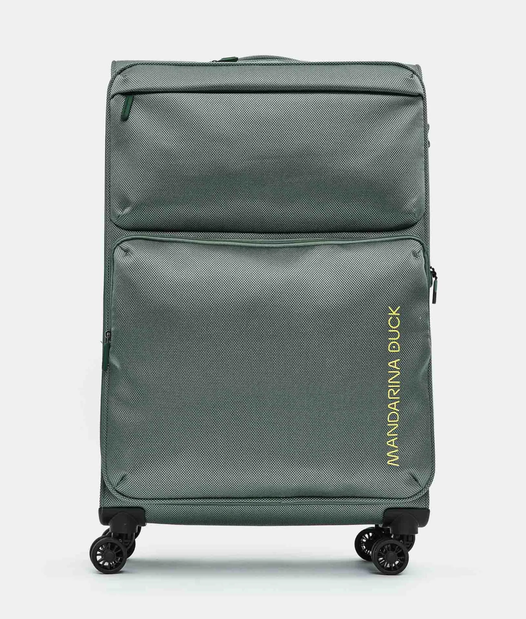 Fashion Mandarina Duck ZEPHYR Large Soft Expandable Trolley (4 Wheels) | cm 78 X 47 X 27.5/31 IcebergGreen