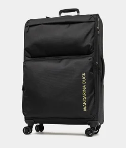 Sale Mandarina Duck ZEPHYR Large Soft Expandable Trolley (4 Wheels) | cm 78 X 47 X 27.5/31 Black