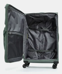 Fashion Mandarina Duck ZEPHYR Large Soft Expandable Trolley (4 Wheels) | cm 78 X 47 X 27.5/31 IcebergGreen