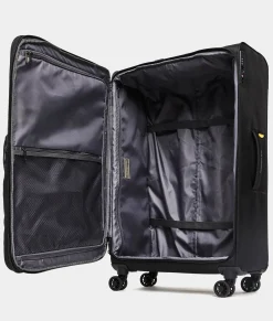 Sale Mandarina Duck ZEPHYR Large Soft Expandable Trolley (4 Wheels) | cm 78 X 47 X 27.5/31 Black