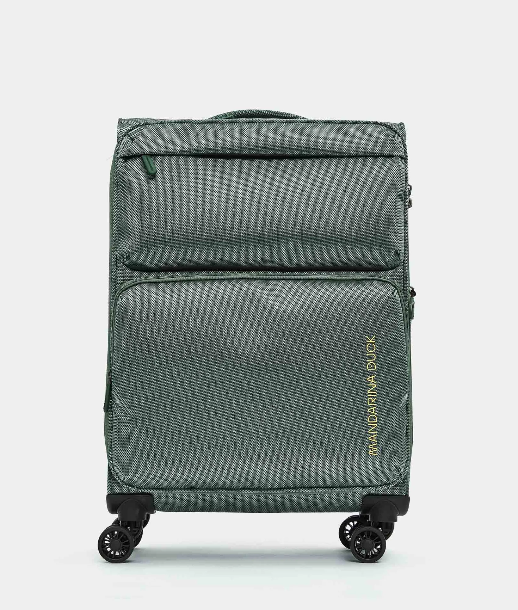Clearance Mandarina Duck ZEPHYR Medium Soft Expandable Trolley (4 Wheels) | cm 67 X 43 X 25/28 IcebergGreen