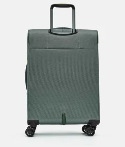 Clearance Mandarina Duck ZEPHYR Medium Soft Expandable Trolley (4 Wheels) | cm 67 X 43 X 25/28 IcebergGreen