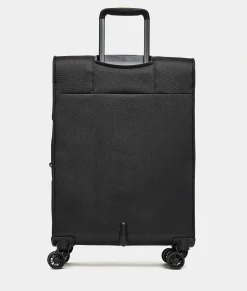 Clearance Mandarina Duck ZEPHYR Medium Soft Expandable Trolley (4 Wheels) | cm 67 X 43 X 25/28 Black