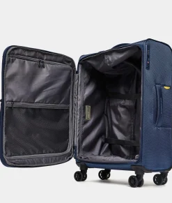 Sale Mandarina Duck ZEPHYR Medium Soft Expandable Trolley (4 Wheels) | cm 67 X 43 X 25/28 DressBlue